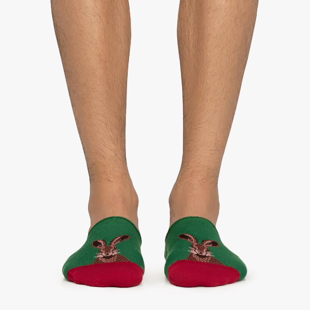 Jimmy Lion Hare Head No-sow Socks For Men And Women