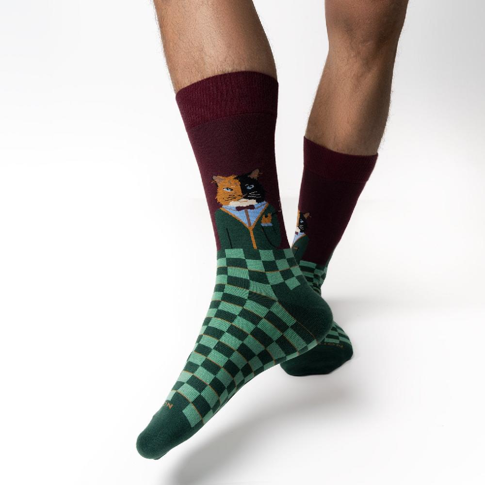 Jimmy Lion Animal Socks Gentle Cat