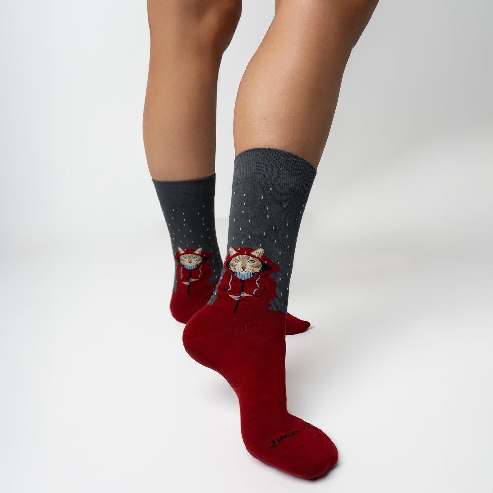 Jimmy Lion Animal Socks Raining Cat