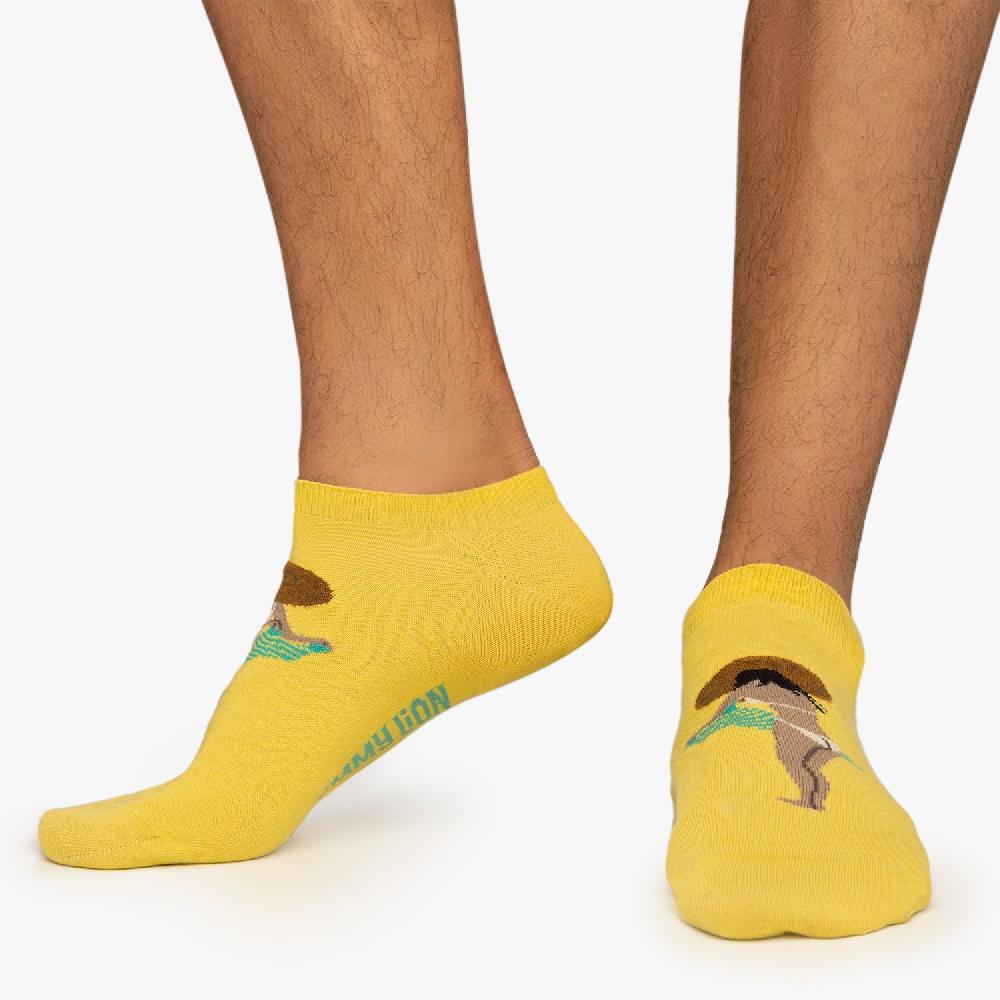 Jimmy Lion Ankle Socks Ankle Caught Nude