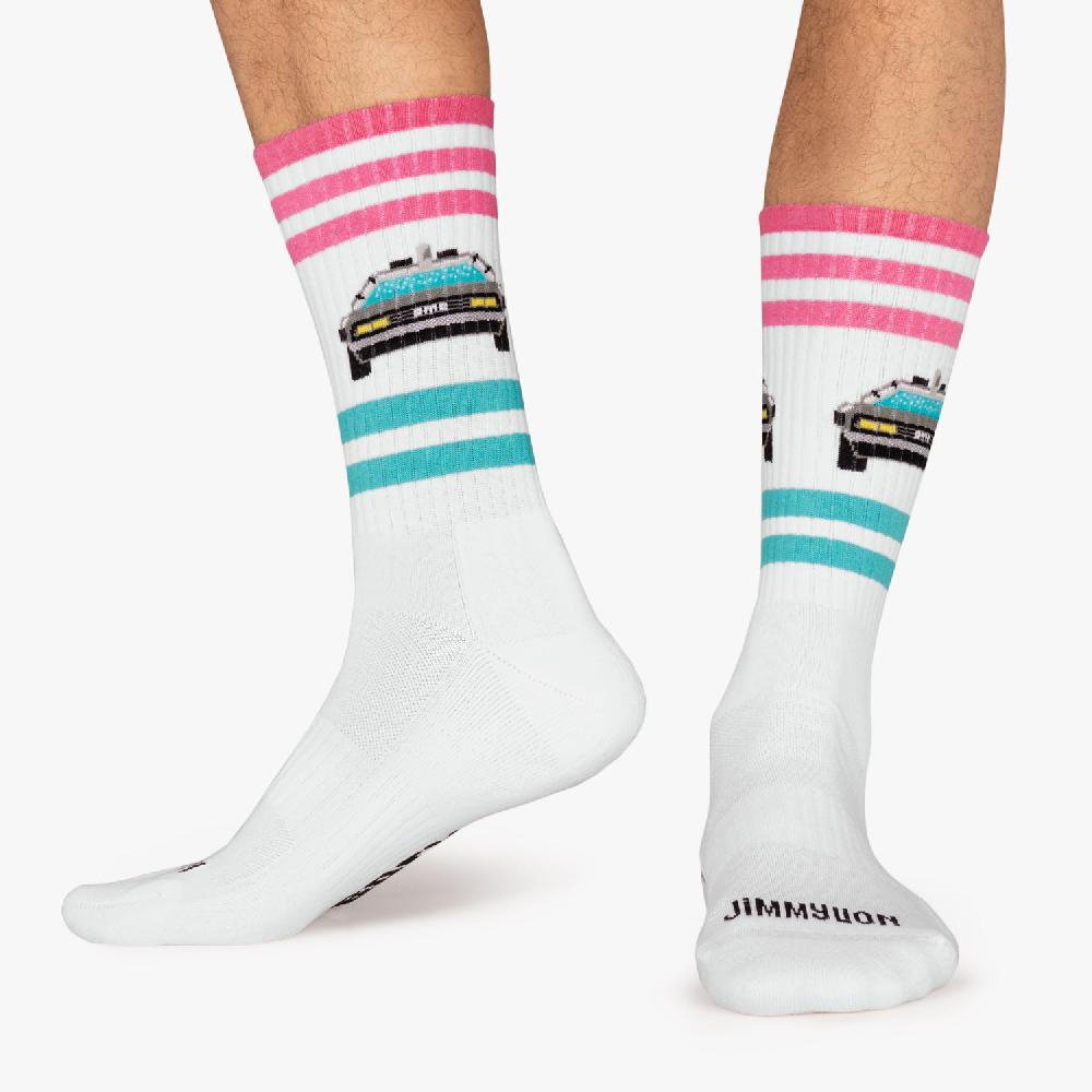 Jimmy Lion Athletic Socks Athletic Delorean Design