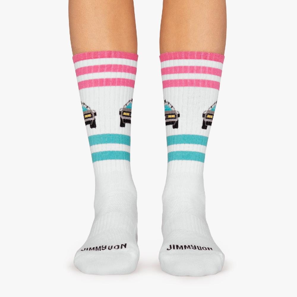 Jimmy Lion Athletic Socks Athletic Delorean Design