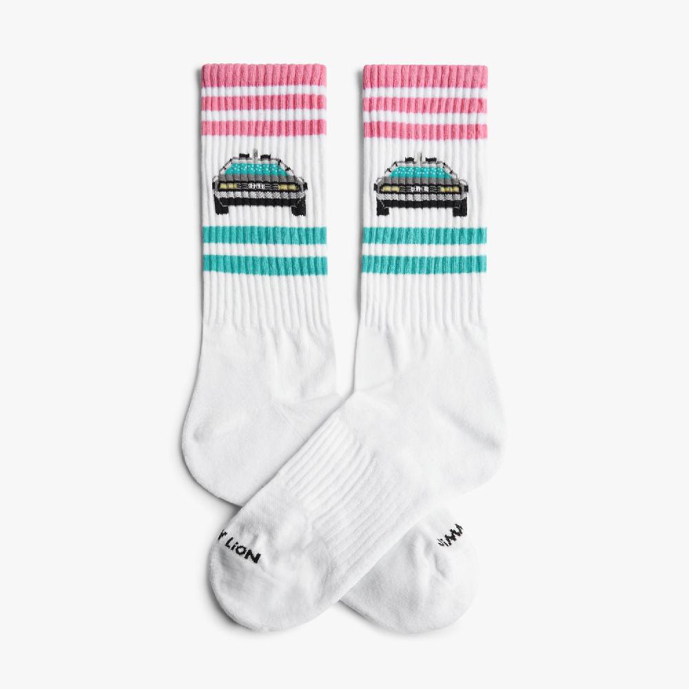 jimmy lion Athletic Socks Athletic Delorean Design jimmy lion Athletic Socks Athletic Delorean Design