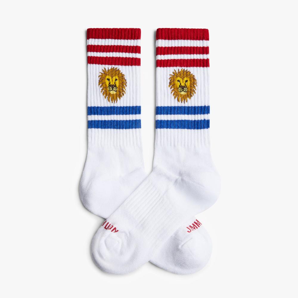 jimmy lion Athletic Socks Athletic Lion Design