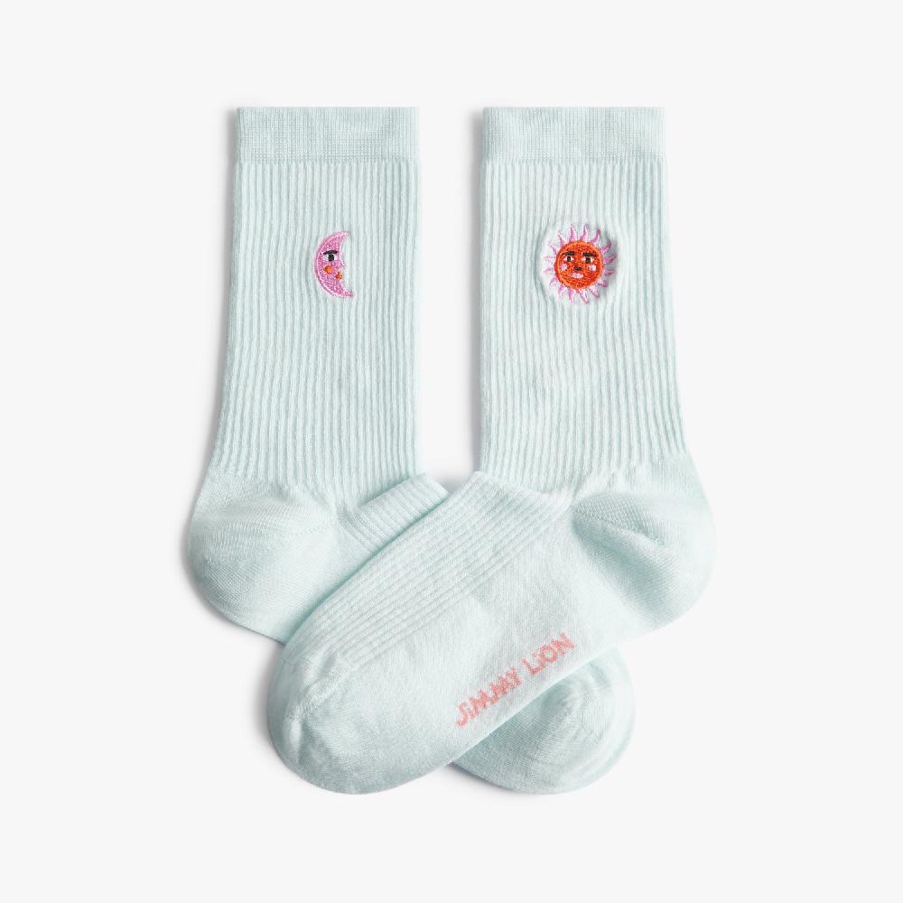 jimmy lion Athletic Socks for Women Sun & Moon