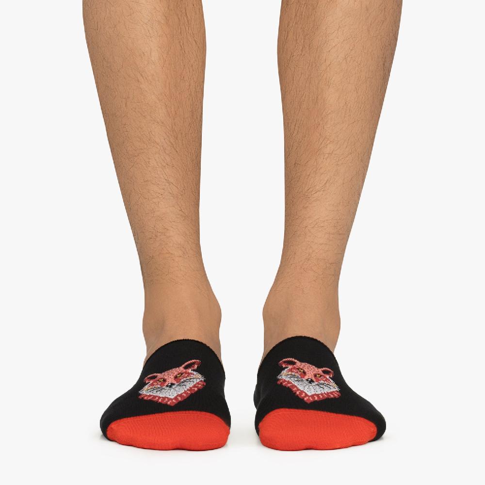 Jimmy Lion Fox Head No-sow Socks For Men And Women