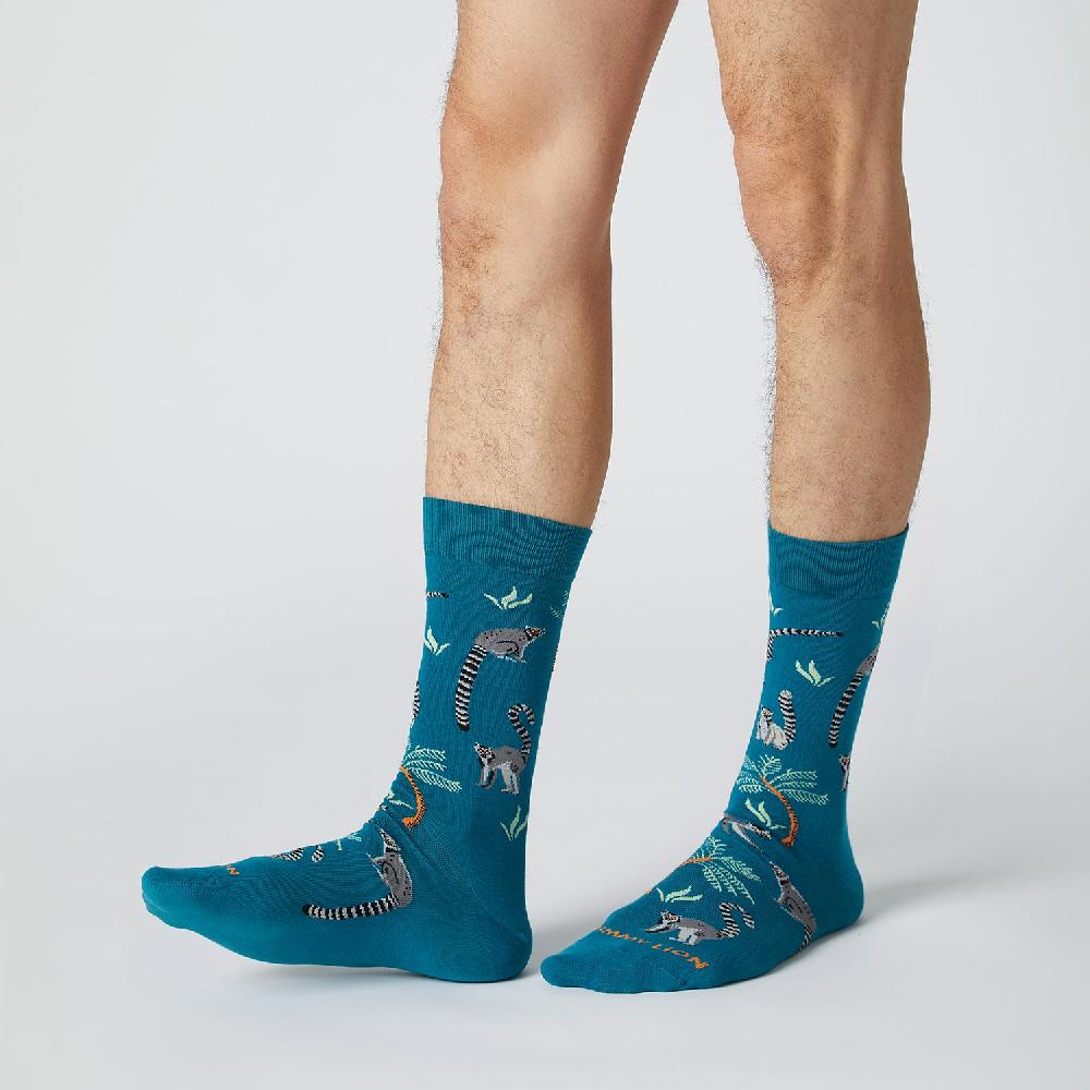 Jimmy Lion Fun Cotton Socks Lemur