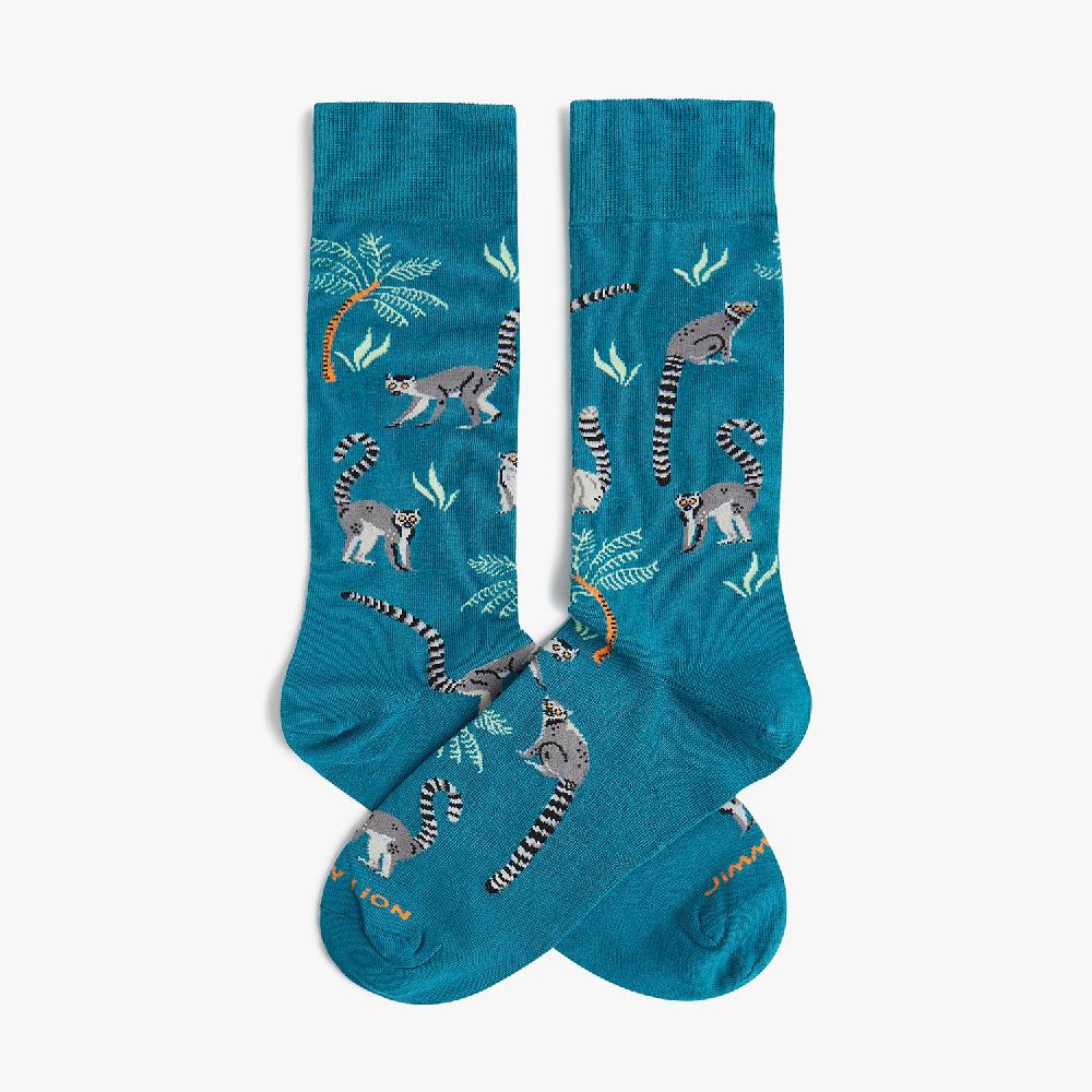 jimmy lion Fun Cotton Socks Lemur