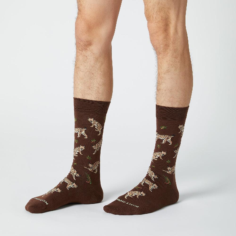 Jimmy Lion Fun Cotton Socks Lynx
