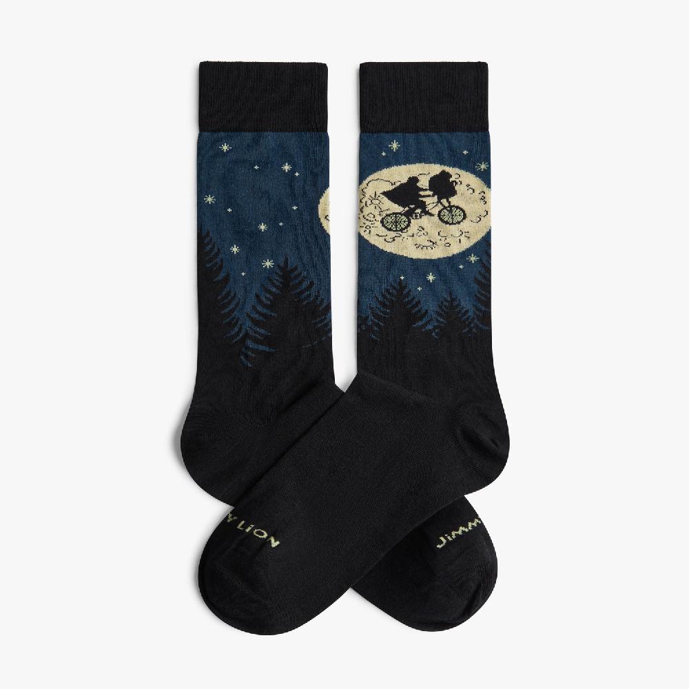 jimmy lion Fun Socks ET Flying Bicycle Design