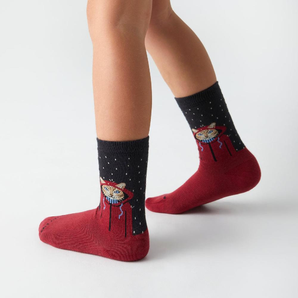 Jimmy Lion Kids Socks Kids Raining Cat