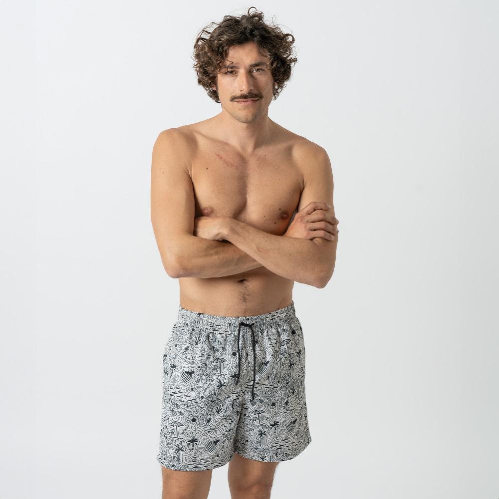 Jimmy Lion Men's Swim Shorts Beach Journal