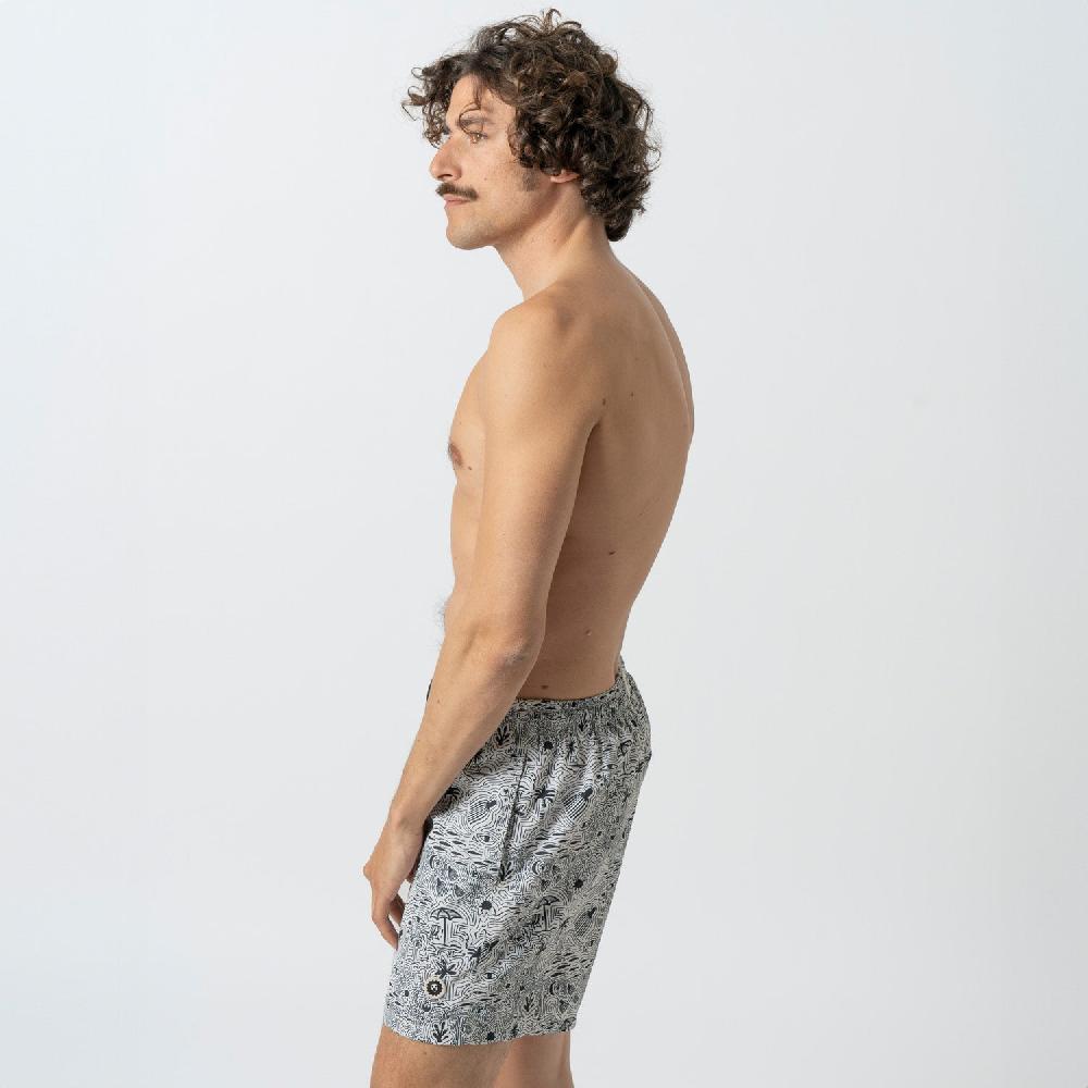 Jimmy Lion Men's Swim Shorts Beach Journal