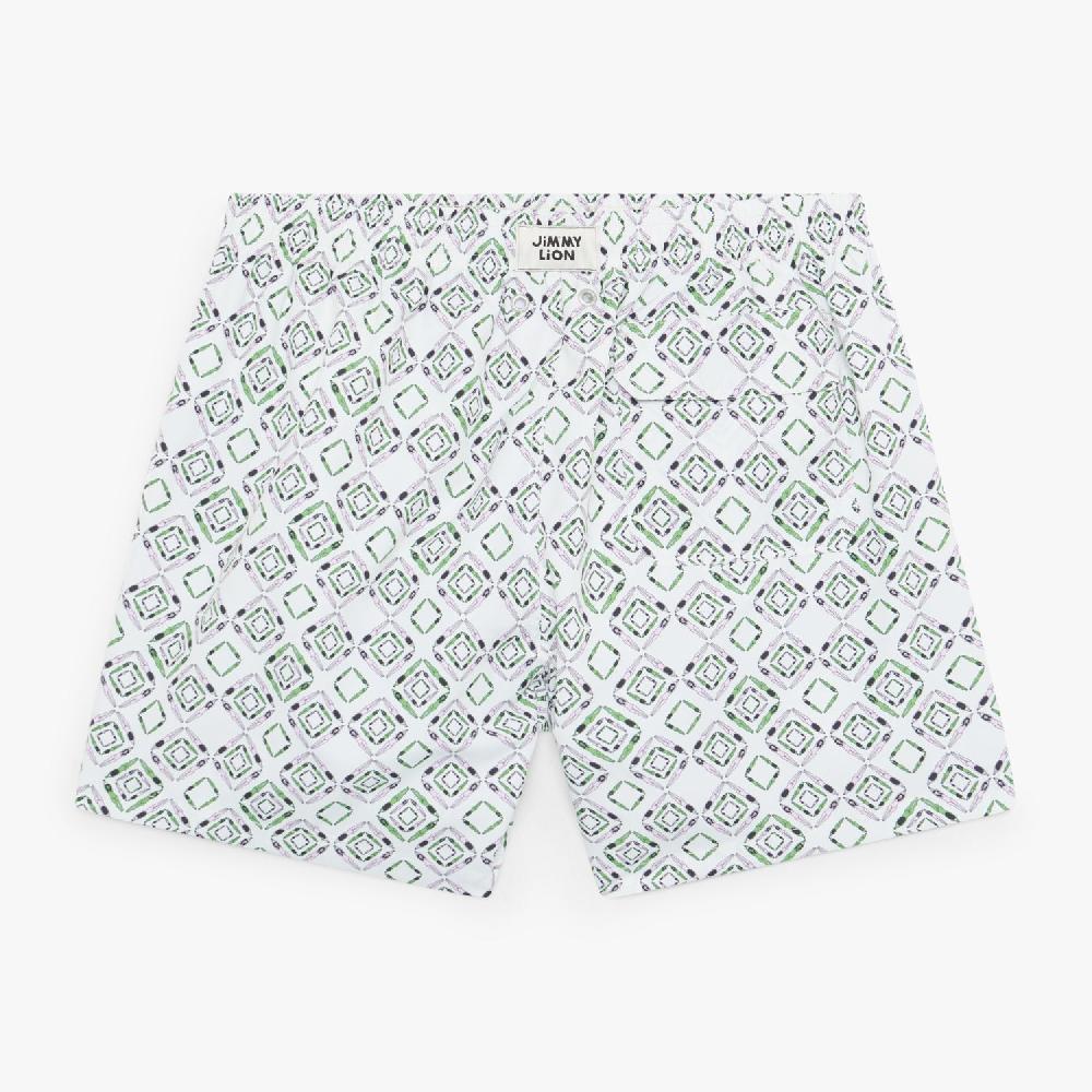Jimmy Lion Men's Swim Shorts Geometric Swimmers