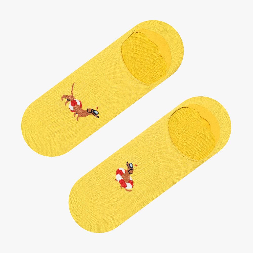 jimmy lion No Show Socks Lifeguard Dog