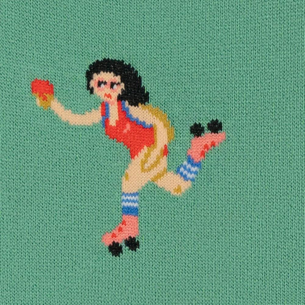 Jimmy Lion No Show Socks Roller Girl