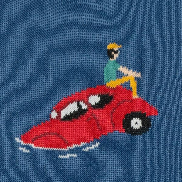 Jimmy Lion No Show Socks Sunken Car