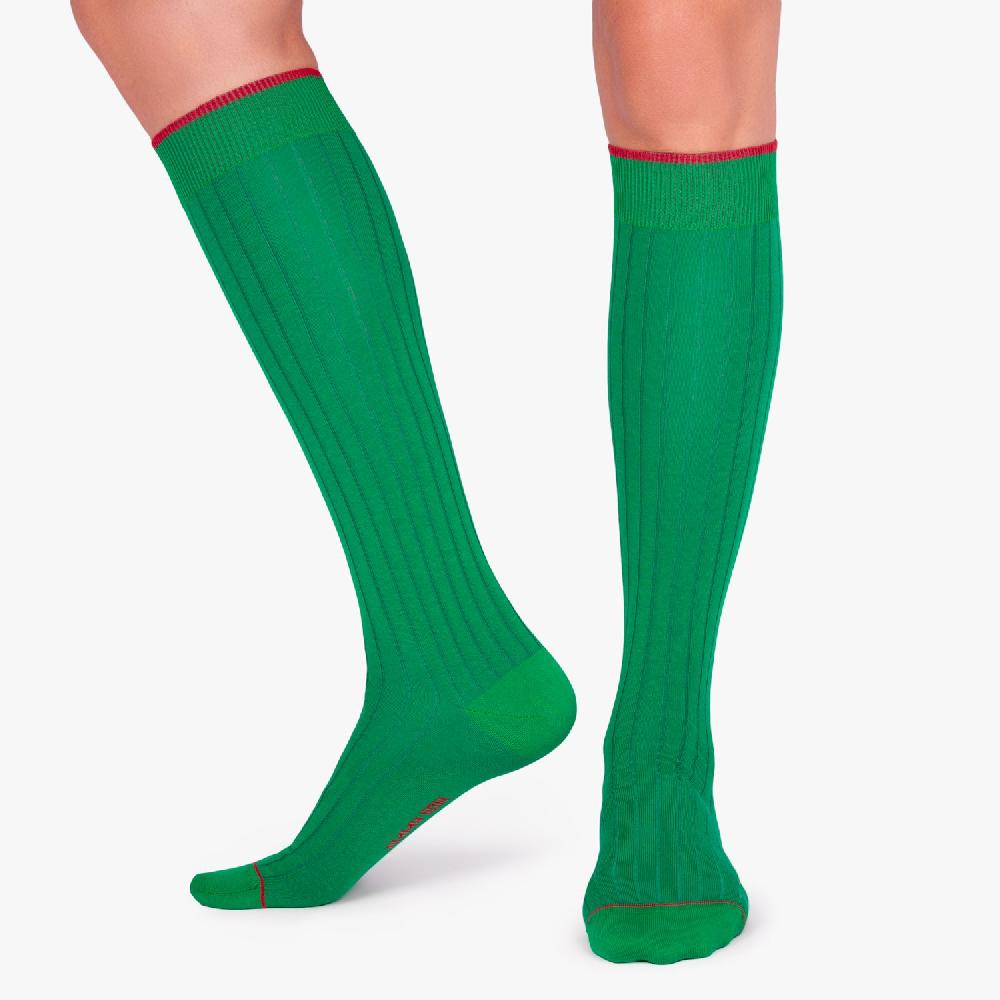 Jimmy Lion Ribbed Knee High Socks