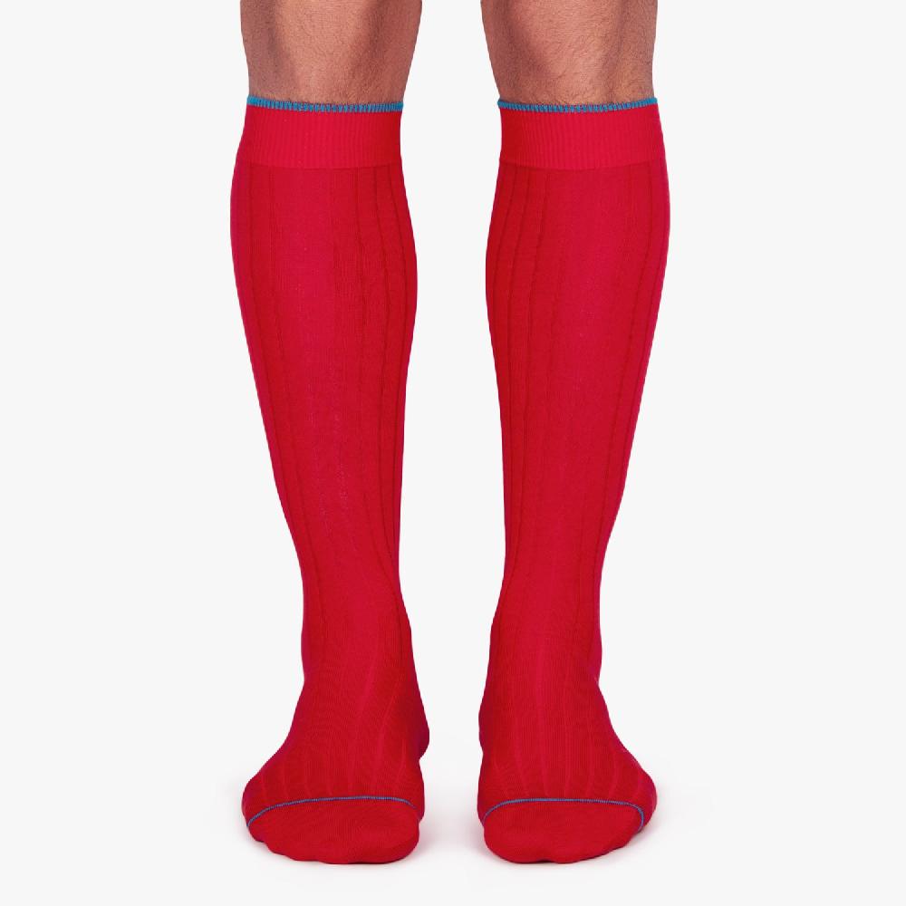 Jimmy Lion Ribbed Knee High Socks