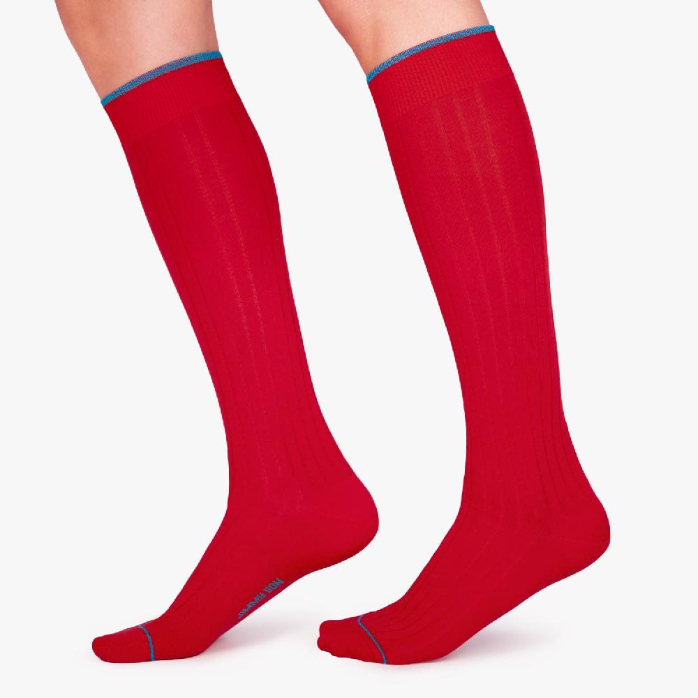 Jimmy Lion Ribbed Knee High Socks