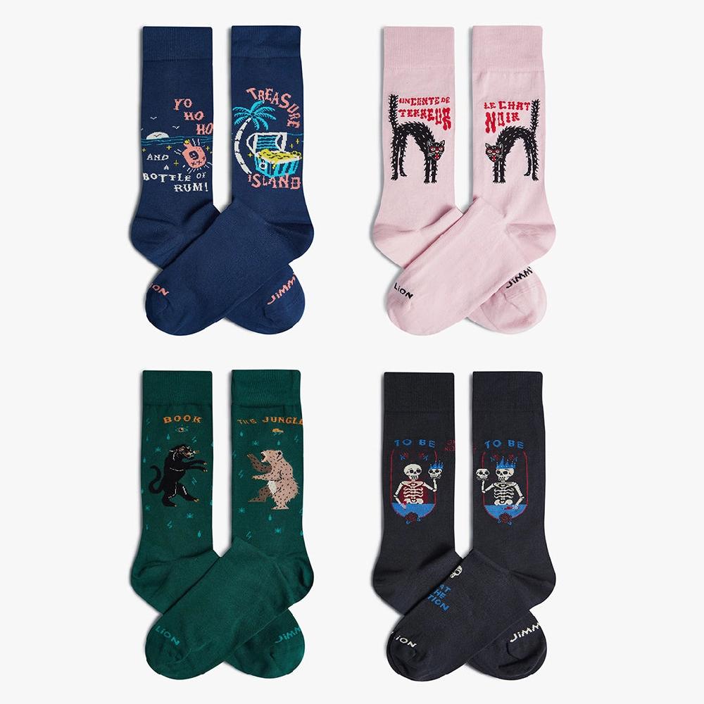Jimmy Lion Sock Gift Pack The Library Collection