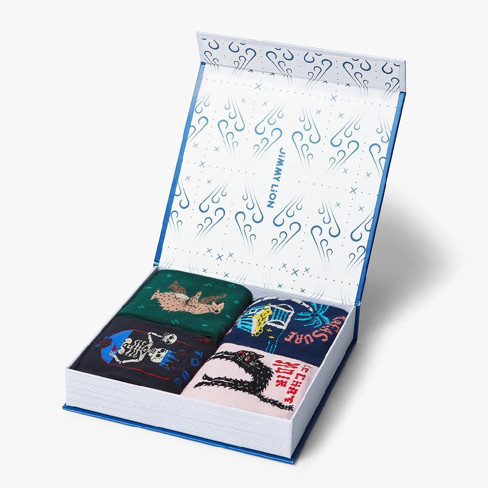 jimmy lion Sock Gift Pack The Library Collection