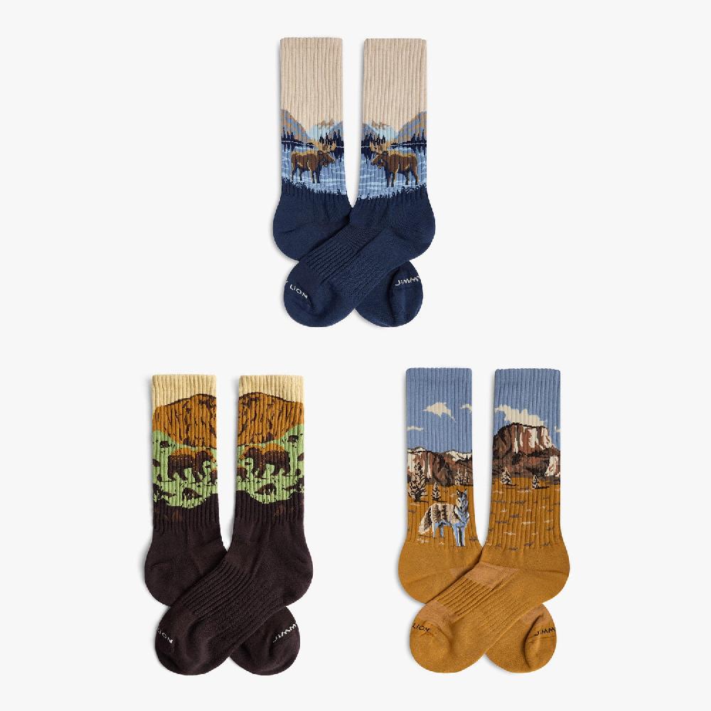 Jimmy Lion Sock Pack Athletic Wild Parks Pack