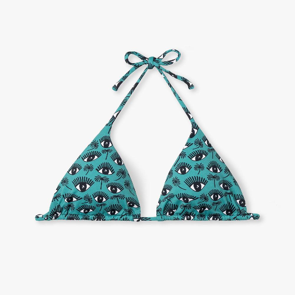 jimmy lion Women's Bikini Top Eyes
