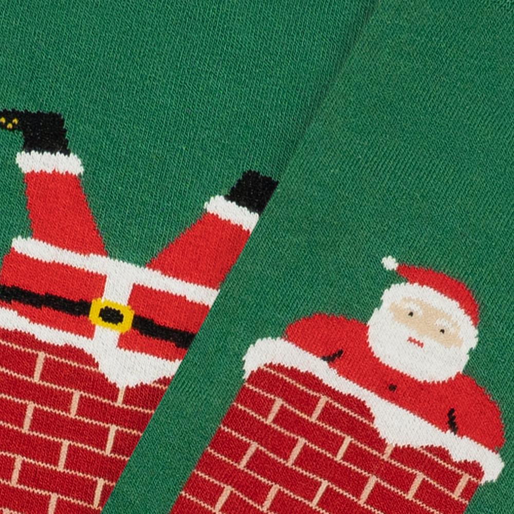 Jimmy Lion Knee-High Christmas Socks KH Santa's Stuck