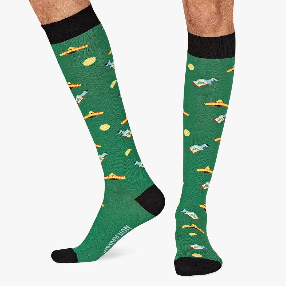 Jimmy Lion Knee High Socks For Men And Women KH Tequila Design L Jimmy Lion