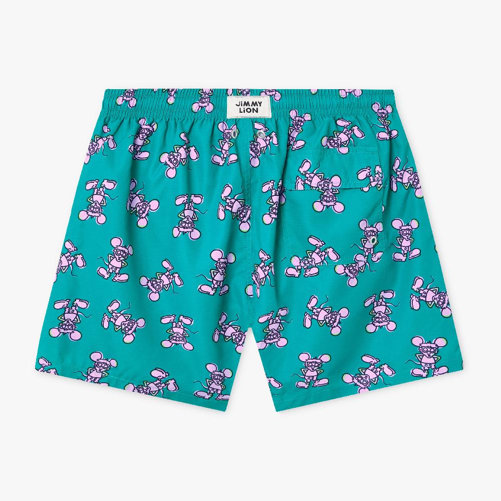 Jimmy Lion Men's Swim Shorts Andy Mouse Swim Shorts