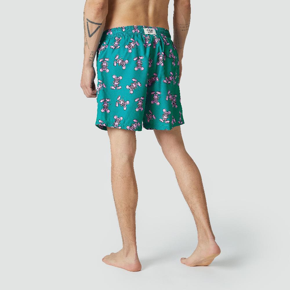 Jimmy Lion Men's Swim Shorts Andy Mouse Swim Shorts