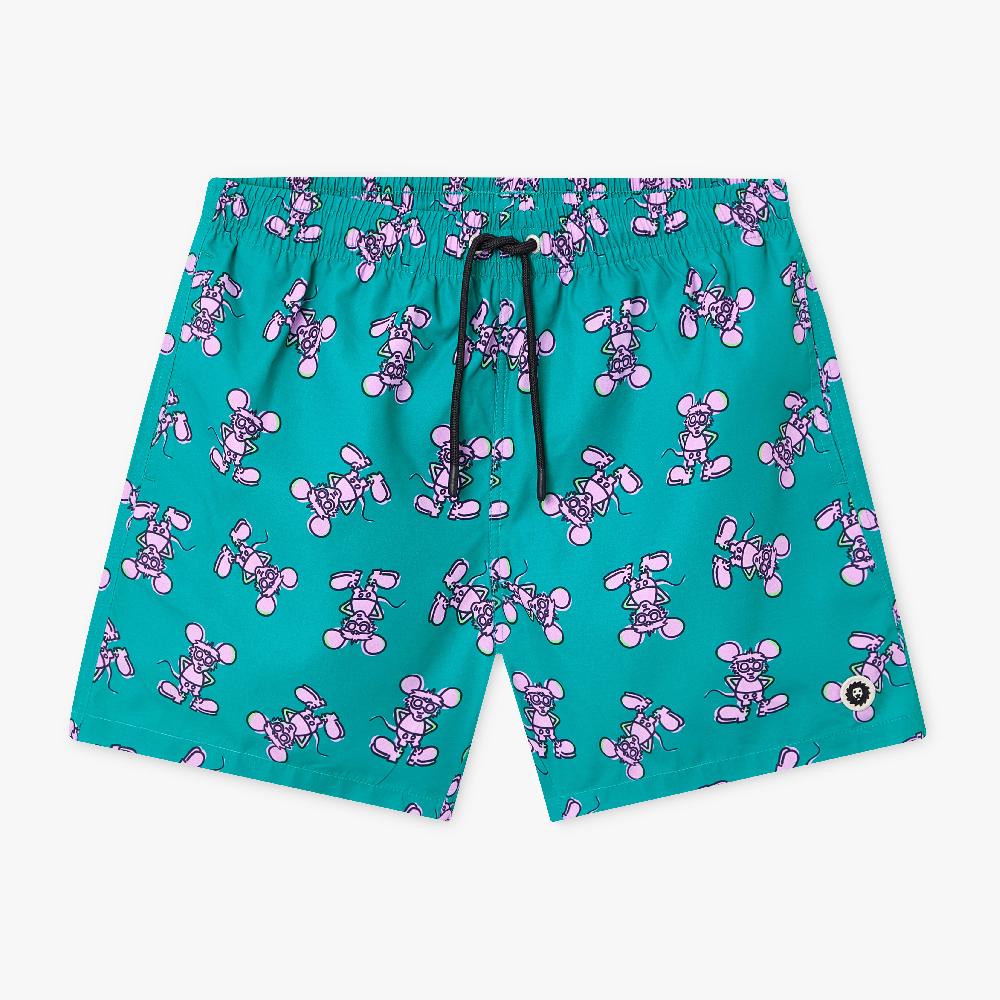 jimmy lion Men's Swim Shorts Andy Mouse Swim Shorts