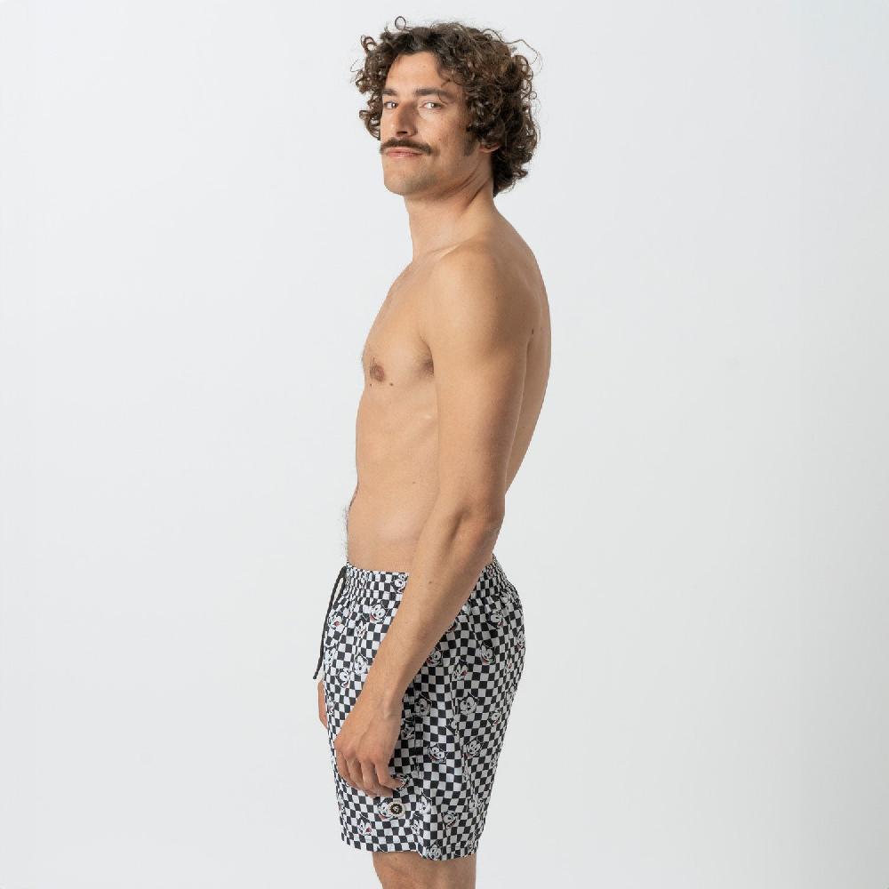 Jimmy Lion Men's Swim Shorts Felix Check Felix The Cat X Jimmy Lion