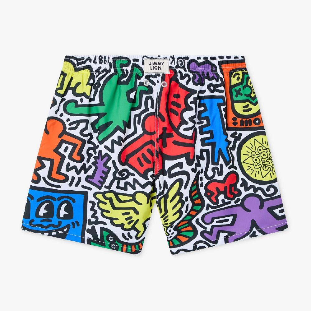 Jimmy Lion Men's Swim Shorts Pop Shop Tokyo Swim Shorts
