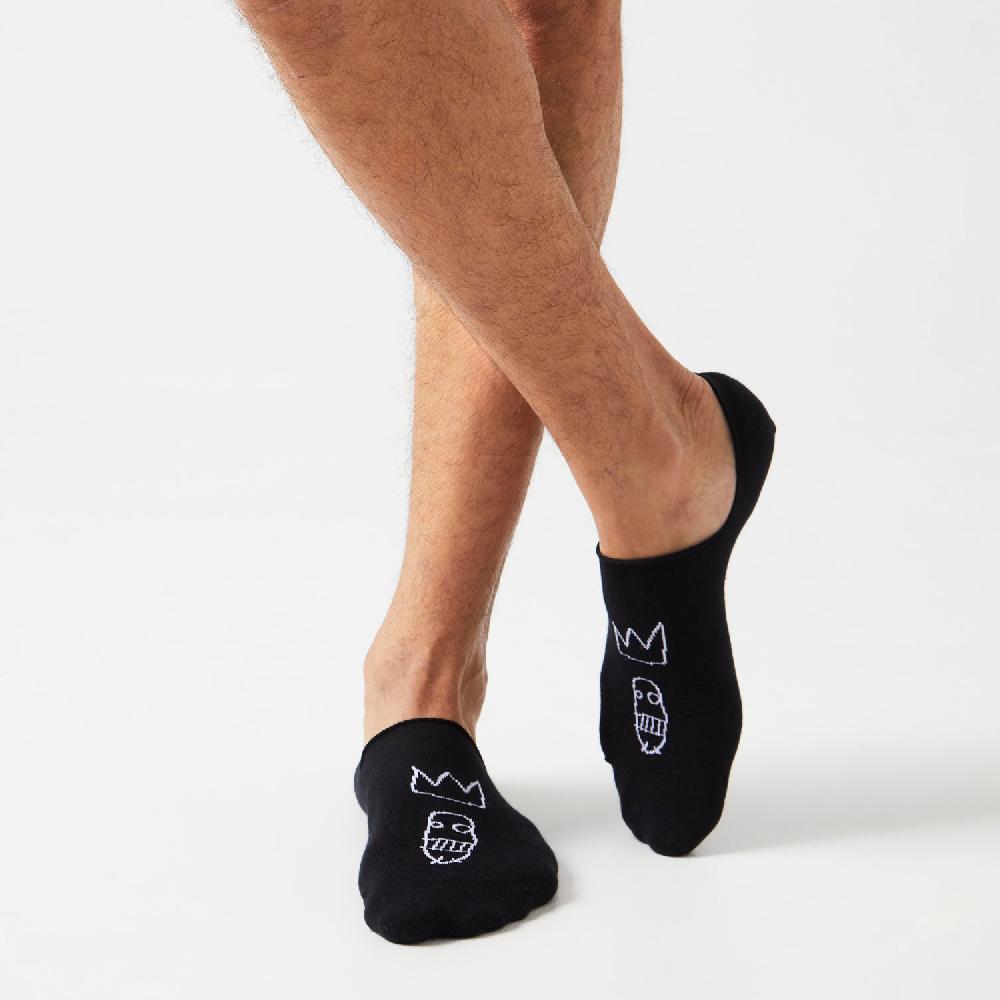 Jimmy Lion No Show Socks Basquiat Sugar Ray Basquiat X Jimmy Lion