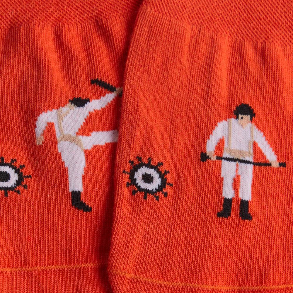 Jimmy Lion No Show Socks Clockwork Orange - Pattern Stanley Kubrick X Jimmy Lion