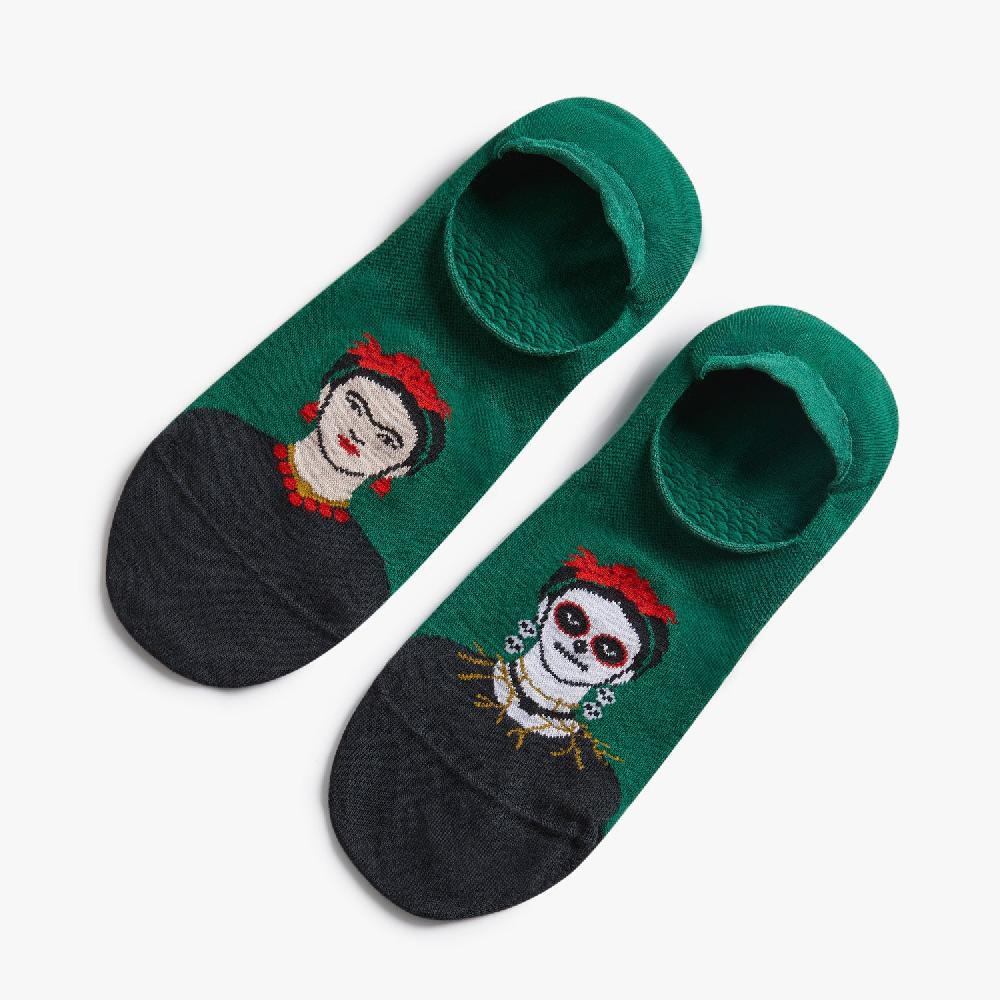 jimmy lion No Show Socks Frida Catrina Frida Kahlo x Jimmy Lion