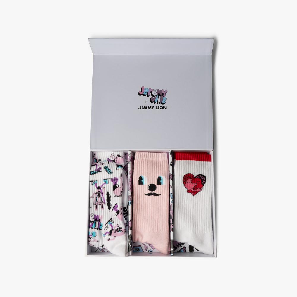 Jimmy Lion Pack Of Unisex Athletic Socks Jeremyville X Jimmy Lion