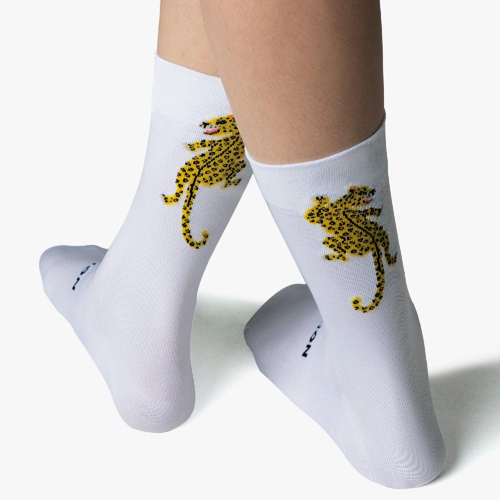 Jimmy Lion Running & Cycling Socks Performance Leopard