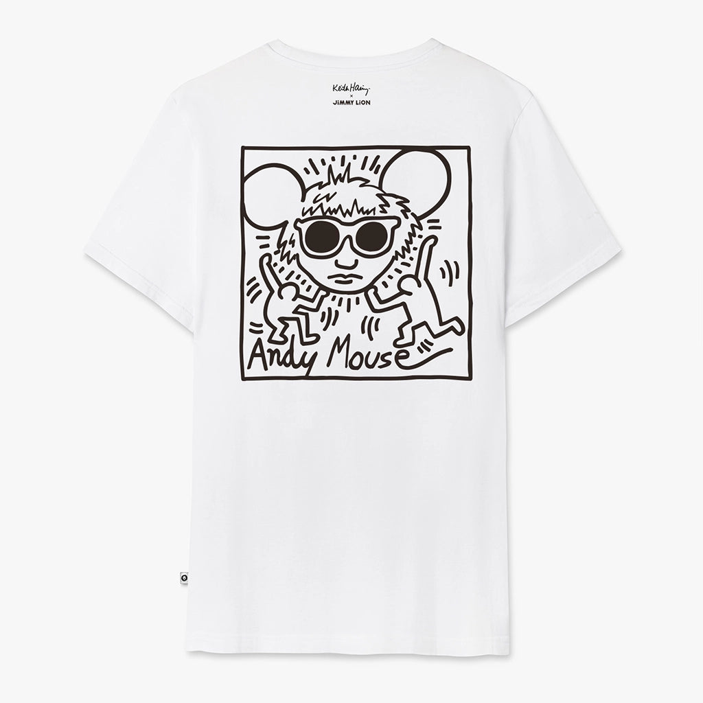 Jimmy Lion Unisex T-Shirt Andy Mouse Tee Keith Haring X Jimmy Lion