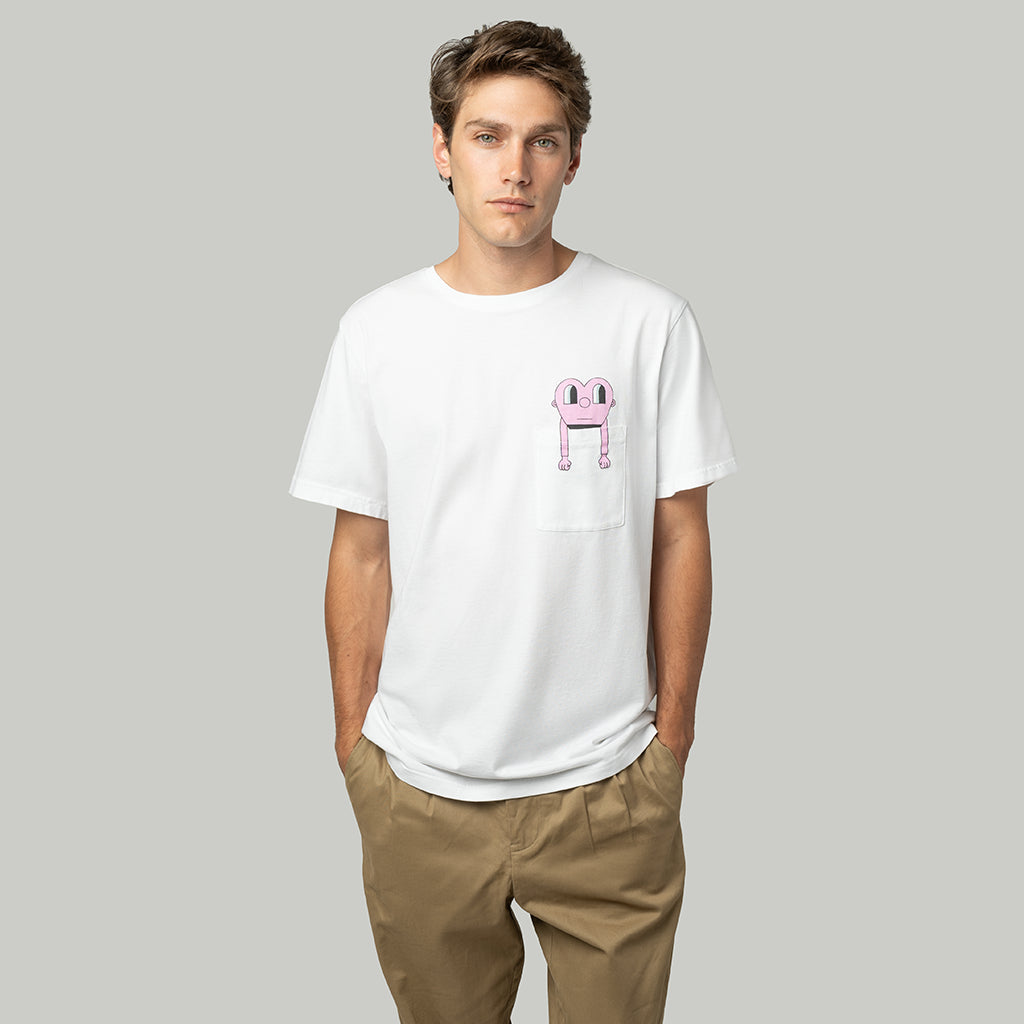 Jimmy Lion Unisex T-Shirt Giant Heart Tee Jeremyville X Jimmy Lion