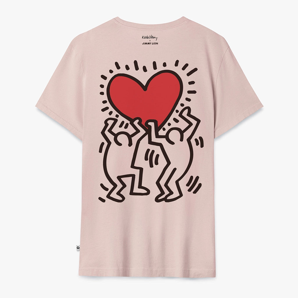 Jimmy Lion Unisex T-Shirt Heart Tee Keith Haring X Jimmy Lion