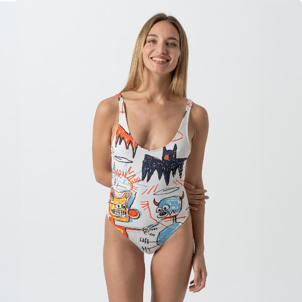 Jimmy Lion Women's Swimsuits Basquiat Batman Basquiat X Jimmy Lion