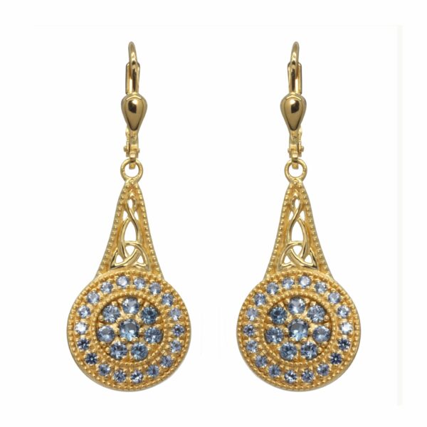 Jmh 18ct Gold Plated Sterling Silver Elegance Earrings - 7200 JMH Jewellery