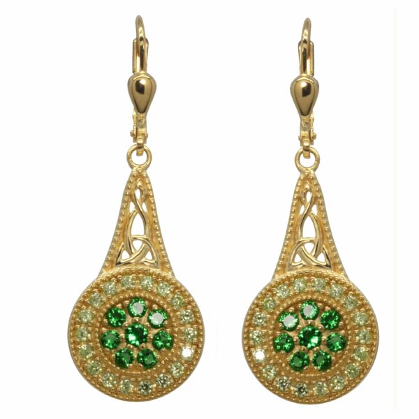 Jmh 18ct Gold Plated Sterling Silver Elegance Earrings - 7200 JMH Jewellery