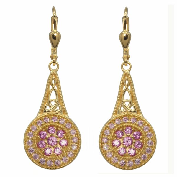 Jmh 18ct Gold Plated Sterling Silver Elegance Earrings - 7200 JMH Jewellery