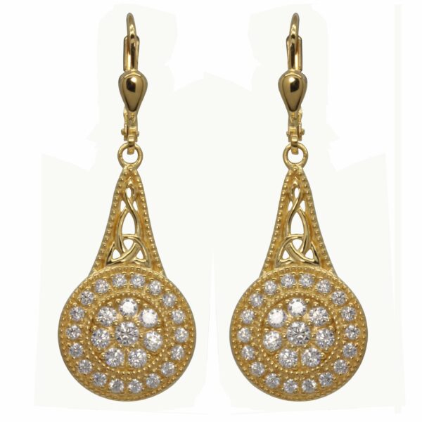 jmh 18ct Gold Plated Sterling Silver Elegance Earrings - 7200 JMH Jewellery