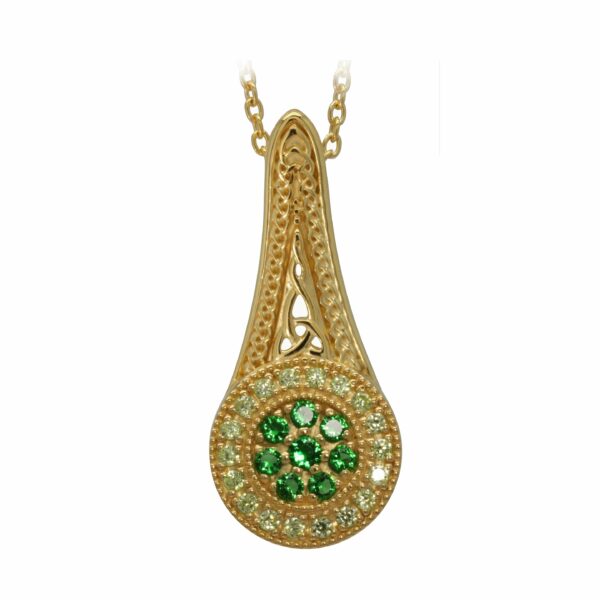 Jmh 18ct Gold Plated Sterling Silver Elegance Pendant - 2555 JMH Jewellery