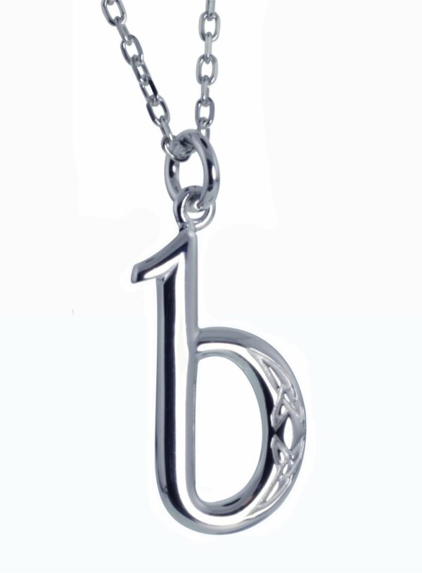 jmh B Initial Book of Kells Inspired Pendant - 2196 JMH Jewellery